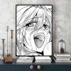 A Ahegao Manga Girl Vintage Posters Sticky Decoracion Painting Wall Art White Kraft Paper Home Decor 5 - Anime Posters Shop