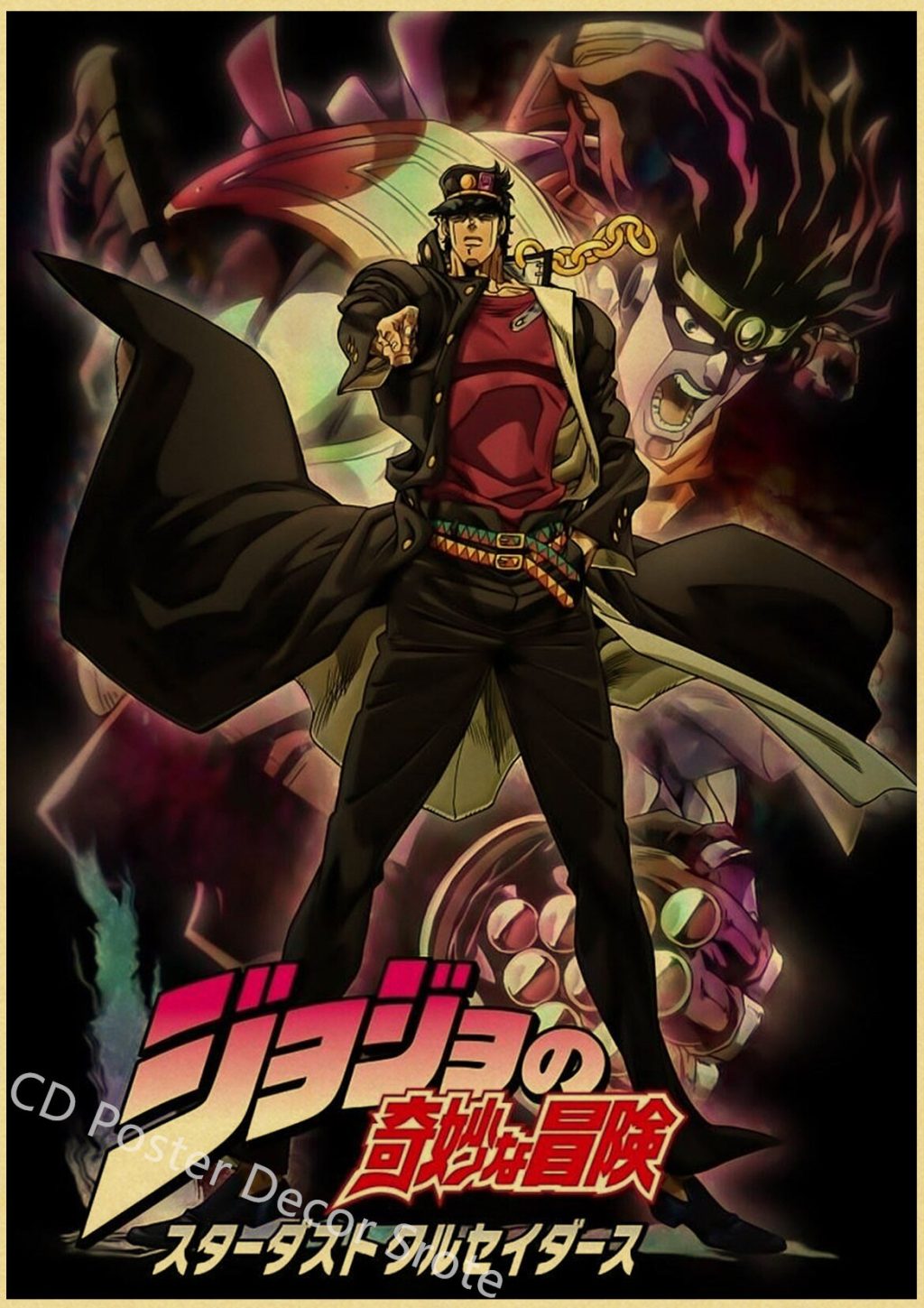 Anime JoJo Bizarre Adventure Retro Poster Kraft Paper Prints and Posters DIY Home Bar Cafe Movie 23 - Anime Posters Shop