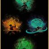 Anime The Last Airbender Avatar Series Retro Canvas Painting Poster Aesthetic HD Print Wall Art Pictures 32 - Anime Posters Shop