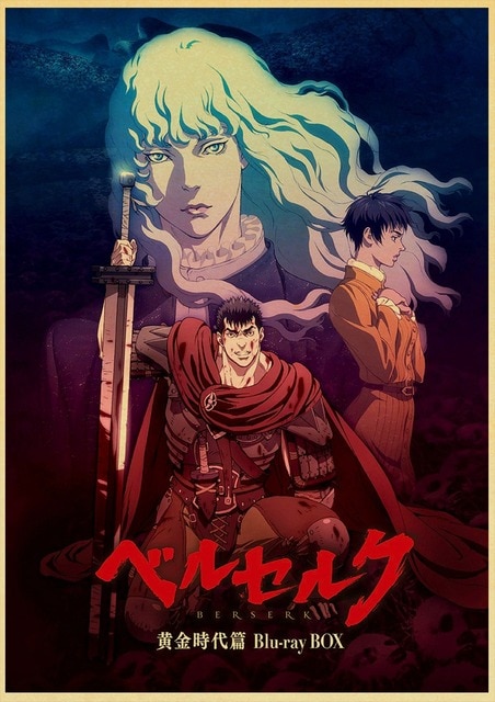 BERSERK Posters Retro Kraft Paper Vintage Room Home Bar Cafe Decor Aesthetic Art Wall Painting.jpg 640x640 6 - Anime Posters Shop