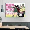 Burn The Witch Poster Wall For Living Room Art Poster Decoration Satin Fabric Bright Colors No 11 - Anime Posters Shop