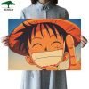 DLKKLB Anime Movie Poster One Piece Luffy Vintage Classic Home Simple Dormitory Cafe 51x36cm Wall Sticker - Anime Posters Shop