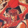 DLKKLB Classic Animation Movie SLAM DUNK Poster Vintage Bedroom Dormitory Home Decoration Painting 51x36cm Art Wall 2 - Anime Posters Shop