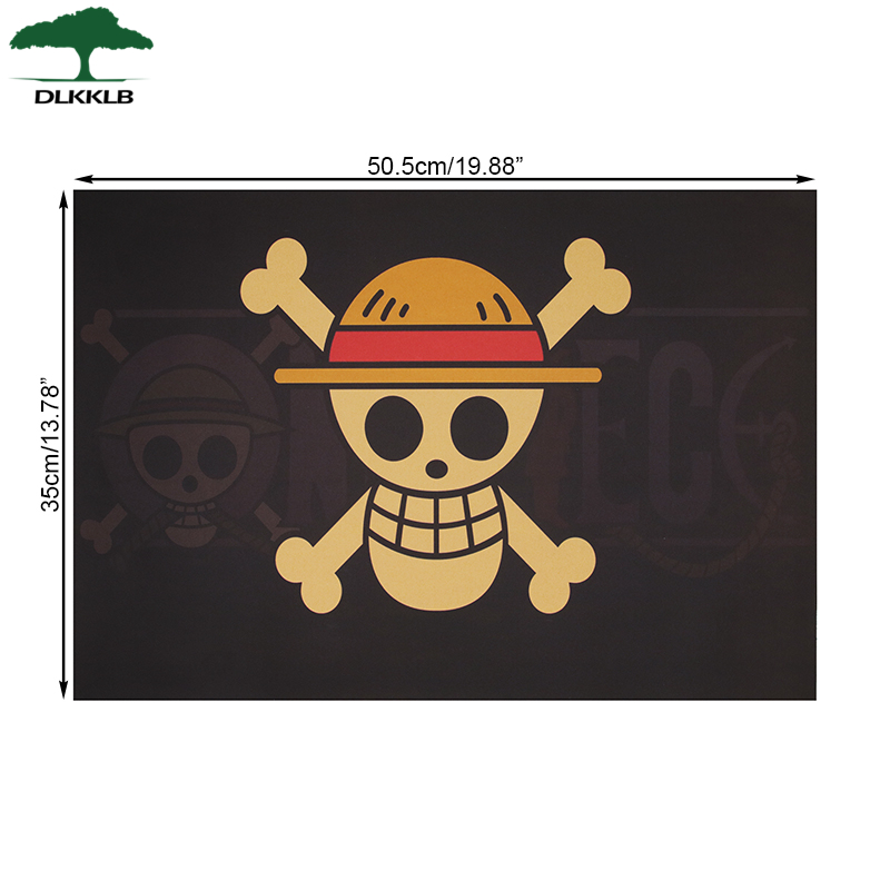 DLKKLB Classic Anime One Piece Poster Luffy Banner Kraft Paper Vintage Dormitory Home Decoration 50 5x35cm 5 - Anime Posters Shop
