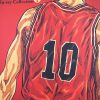 DLKKLB Comic Slam Dunk Basketball Vintage Kraft Paper Room Decor Retro Poster Home Decorative Painting 51x36cm 3 - Anime Posters Shop
