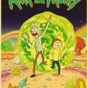 European and American popular anime Rick retro art poster home Decoration bedroom decoration Painting Wall Art - Anime Posters Shop