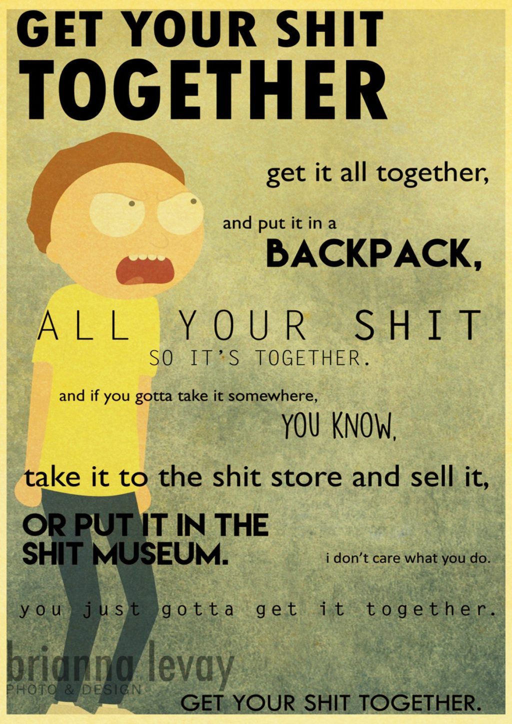 European and American popular anime Rick retro art poster home Decoration bedroom decoration Painting Wall Art 11 - Anime Posters Shop