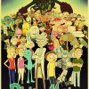 European and American popular anime Rick retro art poster home Decoration bedroom decoration Painting Wall Art 12 - Anime Posters Shop