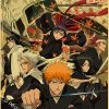 Hot Anime BLEACH Poster Retro Manga Kraft Paper Posters DIY Vintage Home Room Bar Cafe Decor 17 - Anime Posters Shop