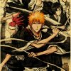 Hot Anime BLEACH Poster Retro Manga Kraft Paper Posters DIY Vintage Home Room Bar Cafe Decor 2 - Anime Posters Shop