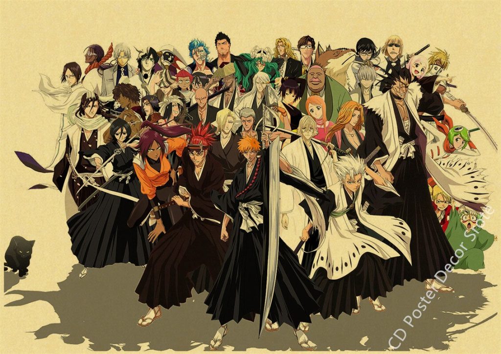 Hot Anime BLEACH Poster Retro Manga Kraft Paper Posters DIY Vintage Home Room Bar Cafe Decor 43 - Anime Posters Shop