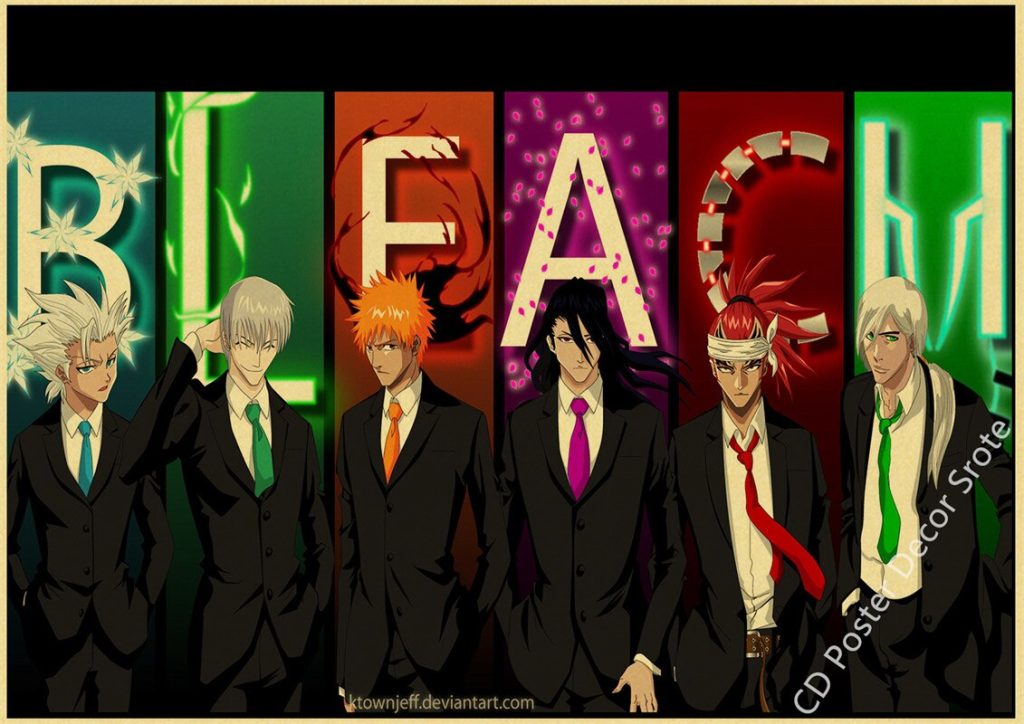 Hot Anime BLEACH Poster Retro Manga Kraft Paper Posters DIY Vintage Home Room Bar Cafe Decor 51 - Anime Posters Shop