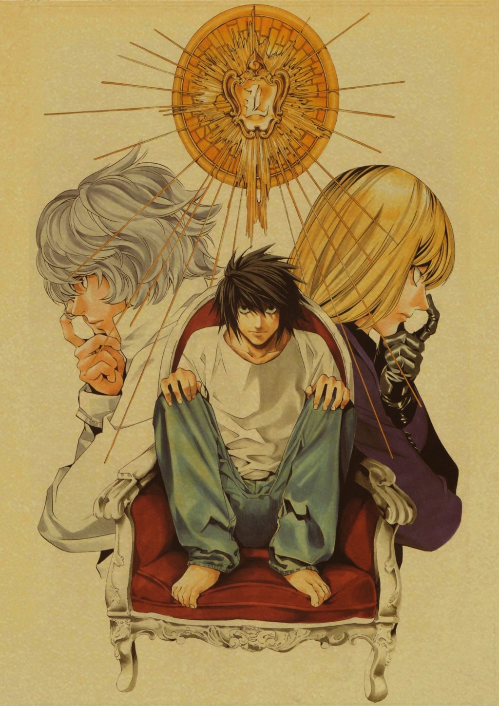 Hot Anime Death Note Posters Manga Ryuk Retro Kraft Paper Sticker Vintage Room Home Bar Cafe 29 - Anime Posters Shop