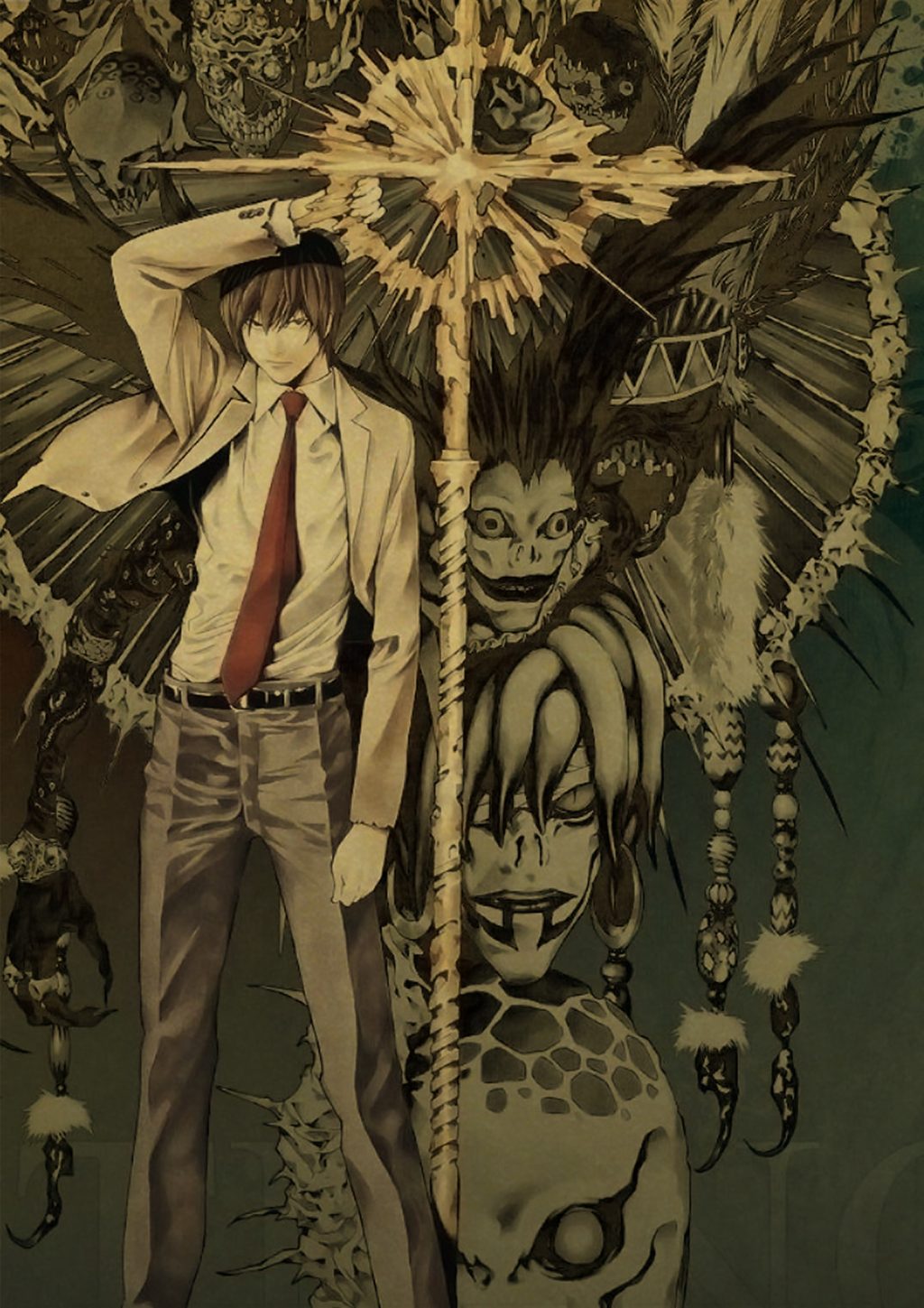 Hot Anime Death Note Posters Manga Ryuk Retro Kraft Paper Sticker Vintage Room Home Bar Cafe 38 - Anime Posters Shop