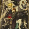 Hot Anime Death Note Posters Manga Ryuk Retro Kraft Paper Sticker Vintage Room Home Bar Cafe 6 - Anime Posters Shop