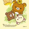 Japan Anime Cute Cartoon Rilakkuma Poster For Wall Art Canvas Print Manga Bear Chick Cat Reading 13 - Anime Posters Shop