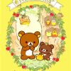 Japan Anime Cute Cartoon Rilakkuma Poster For Wall Art Canvas Print Manga Bear Chick Cat Reading 18 - Anime Posters Shop