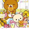 Japan Anime Cute Cartoon Rilakkuma Poster For Wall Art Canvas Print Manga Bear Chick Cat Reading 21 - Anime Posters Shop