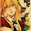 Kakegurui Retro Poster Japanese Anime Poster Decoration Bedroom Living Room Kraft Paper Poster High Quality Wall 19 - Anime Posters Shop