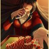 Kakegurui Retro Poster Japanese Anime Poster Decoration Bedroom Living Room Kraft Paper Poster High Quality Wall 27 - Anime Posters Shop