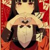 Kakegurui Retro Poster Japanese Anime Poster Decoration Bedroom Living Room Kraft Paper Poster High Quality Wall 6 - Anime Posters Shop