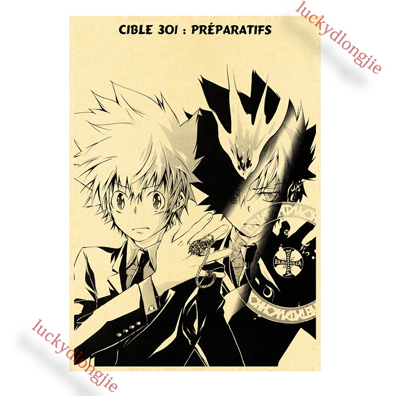 Katekyo Hitman Reborn Poster Anime Wall Vintage Kraft Paper Posters Decor For Home Room Pictur And 17 - Anime Posters Shop
