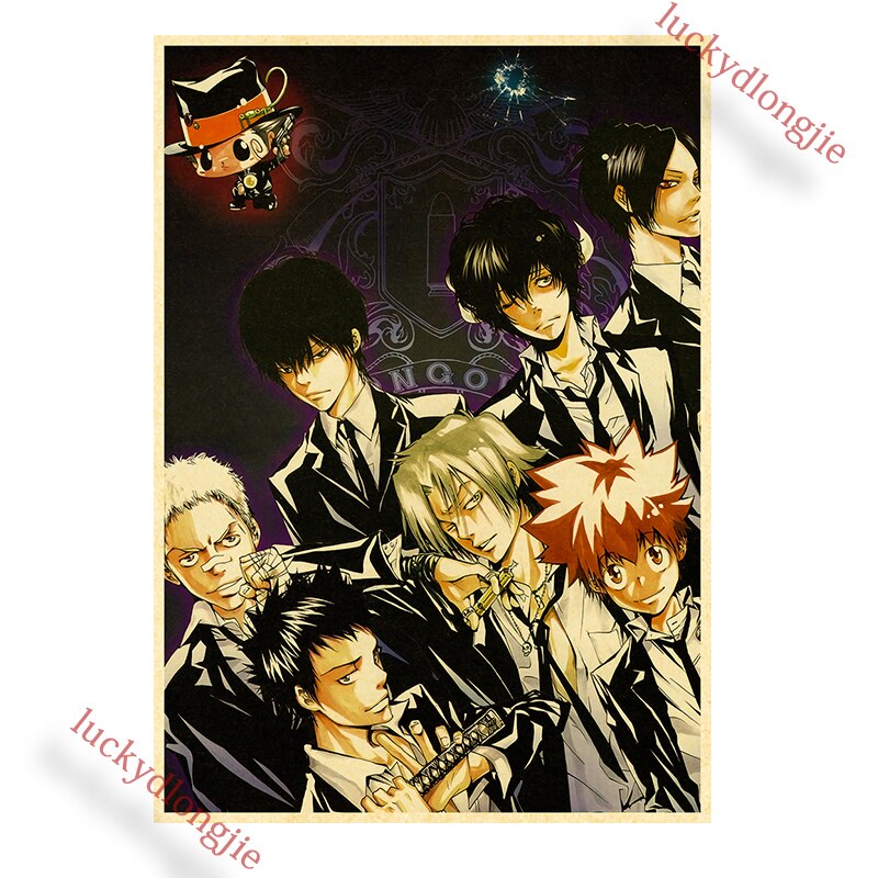 Katekyo Hitman Reborn Poster Anime Wall Vintage Kraft Paper Posters Decor For Home Room Pictur And 18 - Anime Posters Shop