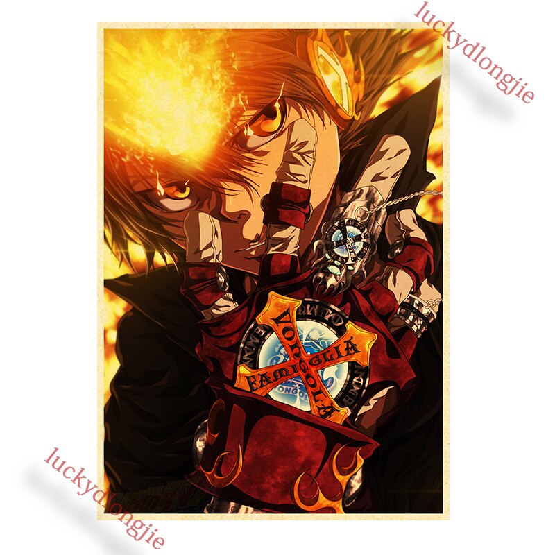 Katekyo Hitman Reborn Poster Anime Wall Vintage Kraft Paper Posters Decor For Home Room Pictur And 19 - Anime Posters Shop