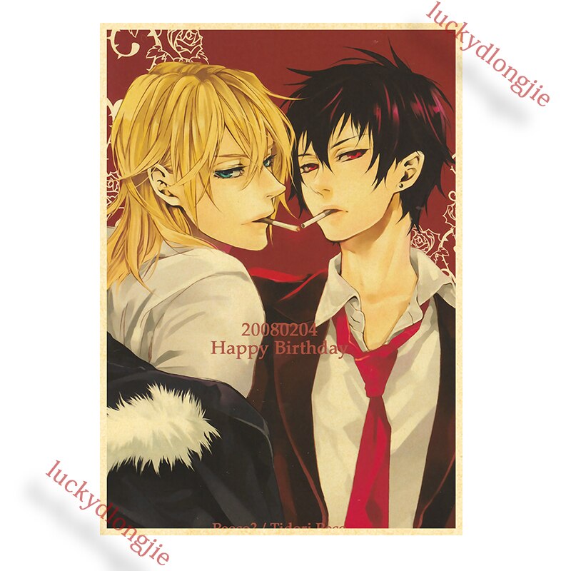 Katekyo Hitman Reborn Poster Anime Wall Vintage Kraft Paper Posters Decor For Home Room Pictur And 20 - Anime Posters Shop