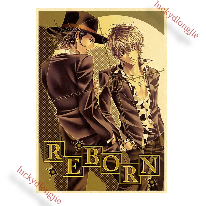Katekyo Hitman Reborn Poster Anime Wall Vintage Kraft Paper Posters Decor For Home Room Pictur And 22 - Anime Posters Shop