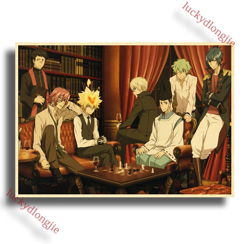 Katekyo Hitman Reborn Poster Anime Wall Vintage Kraft Paper Posters Decor For Home Room Pictur And 25 - Anime Posters Shop