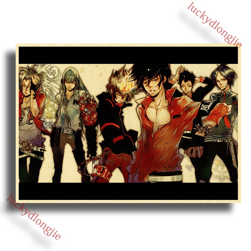 Katekyo Hitman Reborn Poster Anime Wall Vintage Kraft Paper Posters Decor For Home Room Pictur And 27 - Anime Posters Shop