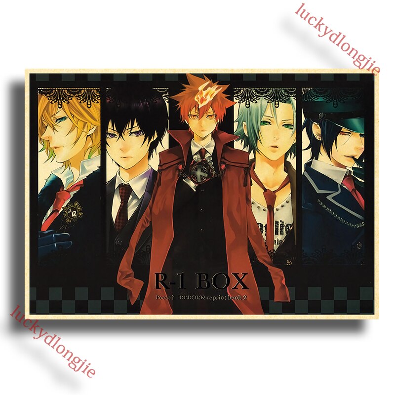 Katekyo Hitman Reborn Poster Anime Wall Vintage Kraft Paper Posters Decor For Home Room Pictur And 28 - Anime Posters Shop