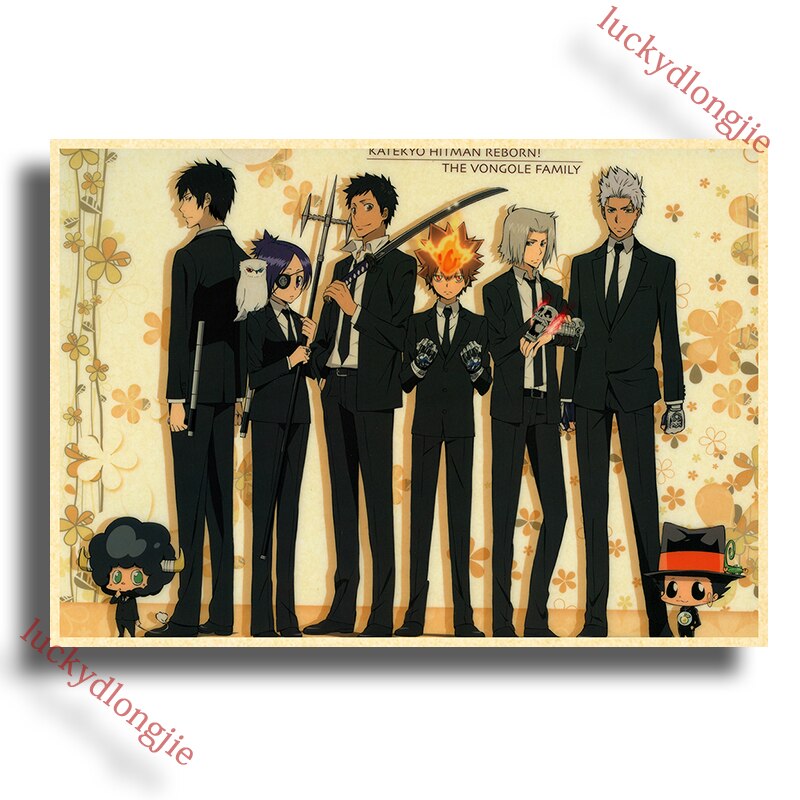 Katekyo Hitman Reborn Poster Anime Wall Vintage Kraft Paper Posters Decor For Home Room Pictur And 29 - Anime Posters Shop