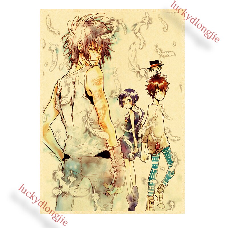 Katekyo Hitman Reborn Poster Anime Wall Vintage Kraft Paper Posters Decor For Home Room Pictur And 7 - Anime Posters Shop