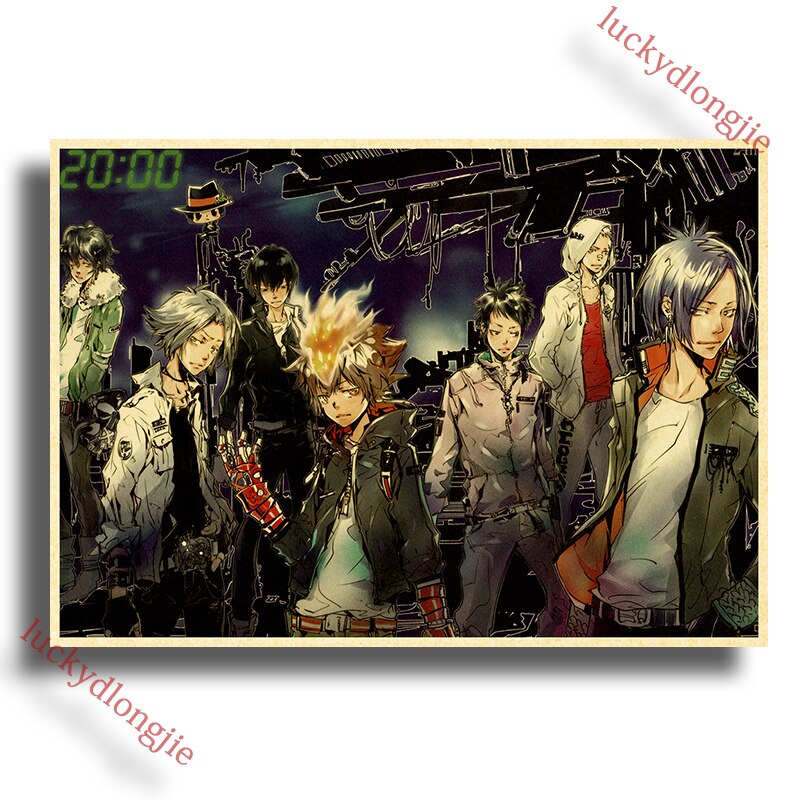 Katekyo Hitman Reborn Poster Anime Wall Vintage Kraft Paper Posters Decor For Home Room Pictur And - Anime Posters Shop
