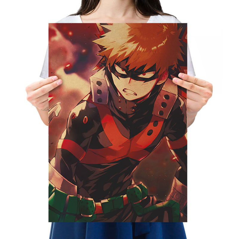 My Hero Academia D Midoriya Izuku Character Character Vintage Kraft Paper Poster Bar Cafe Decorative Painting - Anime Posters Shop
