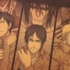 TIE LER Attack On Titan Japanese Cartoon Comic Style Kraft Paper Wall Stickers Bar Poster Decorative 3 - Anime Posters Shop