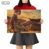 TIE LER Attack On Titan Posters Japanese Anime Kraft Paper Poster Room Bar Home Art Painting - Anime Posters Shop