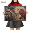 TIE LER Attack On Titan Retro Posters Japanese Anime Kraft Paper Room Bar Home Art Painting - Anime Posters Shop