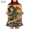 TIE LER Attack on Titan B Style Japanese Cartoon Comic Kraft Paper Poster Wall Stickers Home - Anime Posters Shop