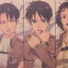TIE LER Attack on Titan Character Collection Poster Classic Cartoon Anime Kraft Paper Wall Sticker Room 3 - Anime Posters Shop