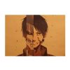 TIE LER Attack on Titan Classic Japanese Cartoon Comic Kraft Paper Wall Stickers Bar Poster Retro 1 - Anime Posters Shop