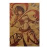 TIE LER Attack on Titan Posters Japanese Anime Kraft Paper Prints Livingroom Bedroom Bar Home Decorative 1 - Anime Posters Shop