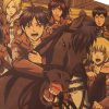 TIE LER Attack on Titan Posters Japanese Anime Kraft Paper Prints Livingroom Bedroom Decoration Bar Cafe 3 - Anime Posters Shop