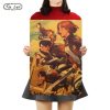 TIE LER Classic Retro Attack on Titan Posters Japanese Anime Kraft Paper Livingroom Bedroom Bar Home - Anime Posters Shop