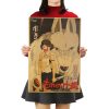 TIE LER Hayao Miyazaki Anime Movie Poster Cartoon Does Retro Nostalgia Kraft Paper Poster Cafe Bar 11 - Anime Posters Shop