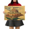 TIE LER Hayao Miyazaki Anime Movie Poster Cartoon Does Retro Nostalgia Kraft Paper Poster Cafe Bar 16 - Anime Posters Shop