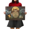 TIE LER Hayao Miyazaki Anime Movie Poster Cartoon Does Retro Nostalgia Kraft Paper Poster Cafe Bar 4 - Anime Posters Shop