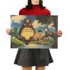 TIE LER Hayao Miyazaki Anime Movie Poster Cartoon Does Retro Nostalgia Kraft Paper Poster Cafe Bar 5 - Anime Posters Shop